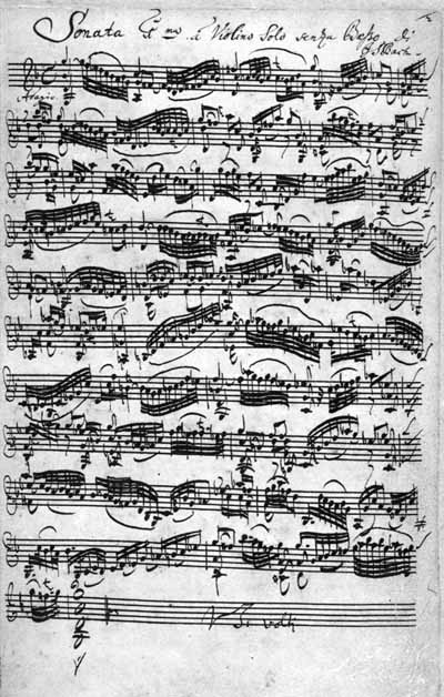 handschrift violinsonate I adagio