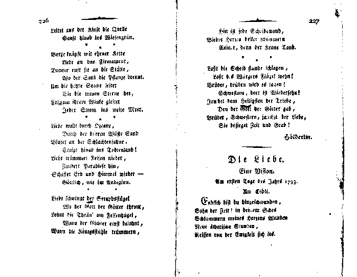 die einsiedlerinn aus den alpen 1794 II. band 6. heft - p 226/227
