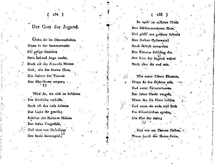 schiller musenalmanach 1796 - p 152/153