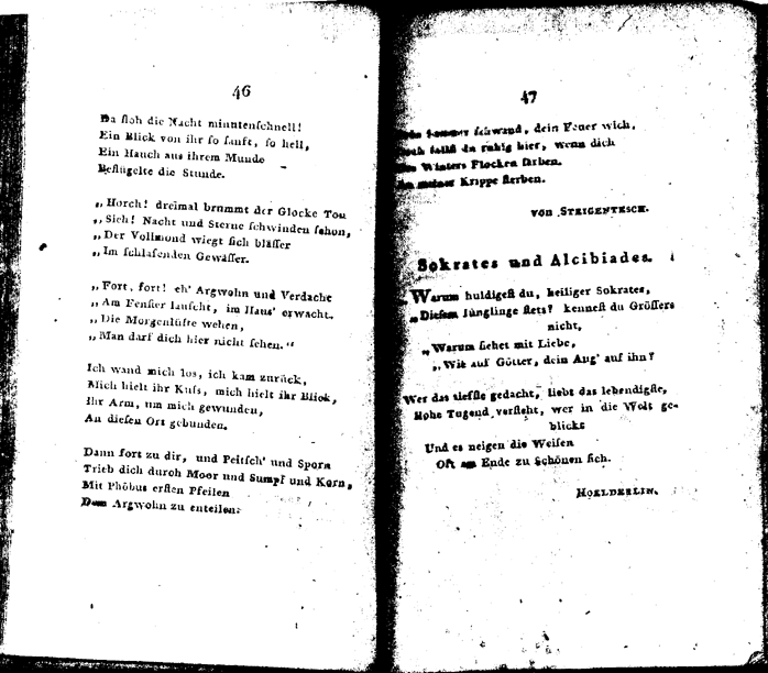 schiller musenalmanach 1799 - p 46/47