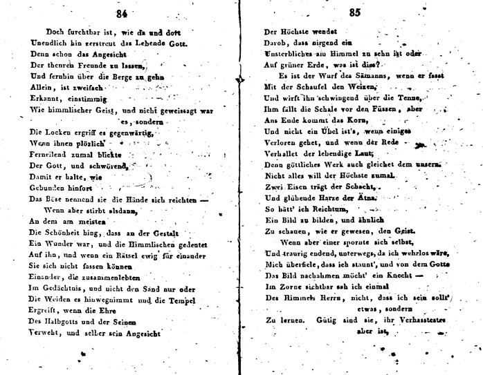 seckendorf musenalmanach 1808 - p 84/85