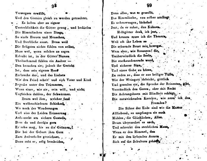 seckendorf musenalmanach 1808 - p 98/99
